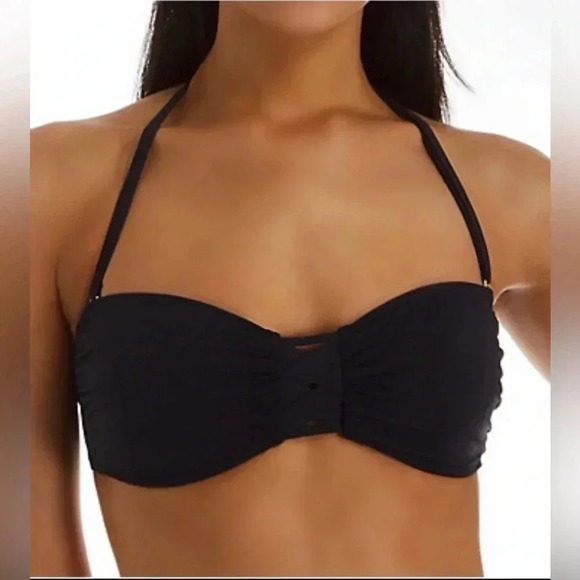 Bleu Rod Beattie Basket Case Shirred Molded Bandeau Swim Top and Bottom Size 14 - Picture 2 of 12